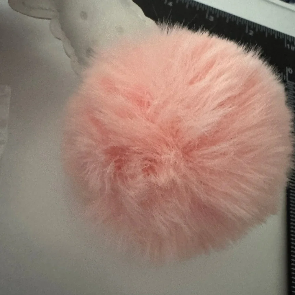 Cute Llama Pom Pom Keychain Pink Faux Fur Glasses Adorable Bag Charm Gift‎